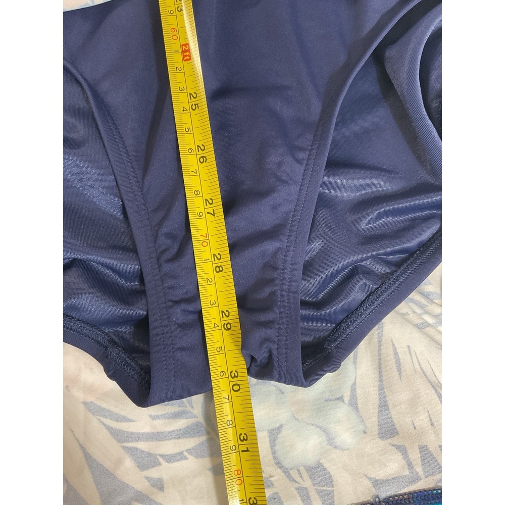 NEW Lands' End Women Tummy Control Surplice Swim Dress 1 Piece Sz 18 DD Tropical - Picture 11 of 11